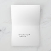 Verjaardagswensen van de hond kaart (Binnen)