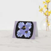 Verjaardagswensen van de Zoemende Bij Kaart (Gele Bloem)