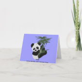 Verjaardagswensen voor de kleine panda kaart (Achterkant)
