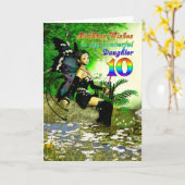 Verjaardagswensen voor een dochter, 10 van een fee kaart (Gele Bloem)