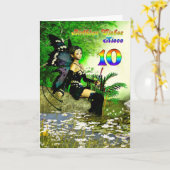 Verjaardagswensen voor een nichtje van 10 uit een kaart (Gele Bloem)