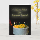 Verjaardagswensen voor een speciaal iemand kaart (Gele Bloem)