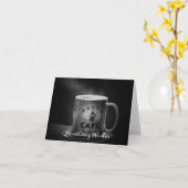 Verjaardagswensen voor koffieliefhebbers kaart (Gele Bloem)