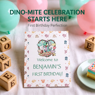 Verjaardagswensen voor Little Dino Kaart