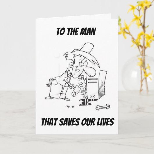 **VERJAARDAGSWENSEN VOOR ONZE COMPUTERREPARATEUR** KAART (Gele Bloem)