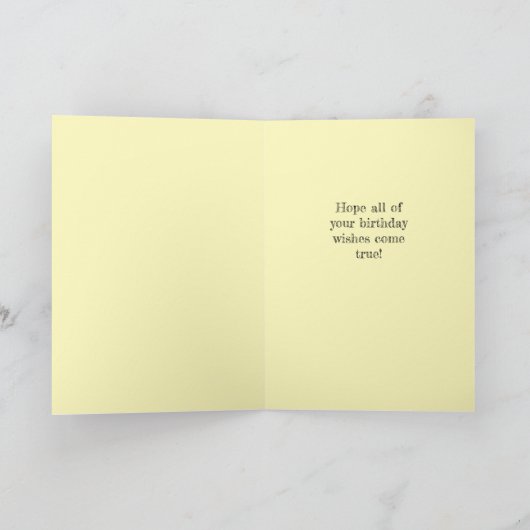 Verjaardagswensen Zwart Kleurrijk Modern Trendy Kaart (Binnen)