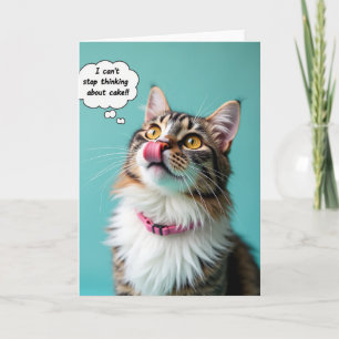 Verjaardagswenskaart voor een tabbykat kaart