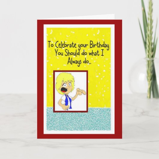 Verjaardagswijsheid Kaart (Voorkant)