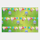 verjaardagswikkelpapier inpakpapier vel (Voorkant 3)