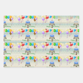 verjaardagswikkelpapier inpakpapier vel