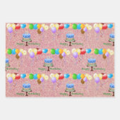 verjaardagswikkelpapier inpakpapier vel (Voorkant)