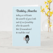 Verjaardagswonderen - een grappig gedicht over een kaart (Gele Bloem)