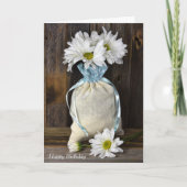 Verjaardagszak van daisies kaart (Voorkant)