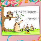 Verjaardagszangers Briefkaart