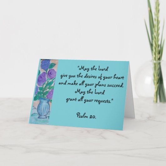 Verjaardagszegen Kaart (Voorkant)