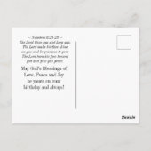 Verjaardagszegeningen Numeri 6:24-26 Bloementuin Briefkaart (Achterkant)