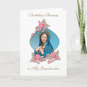 Verjaardagszegeningen Viering Maagd Maria Kaart (Voorkant)