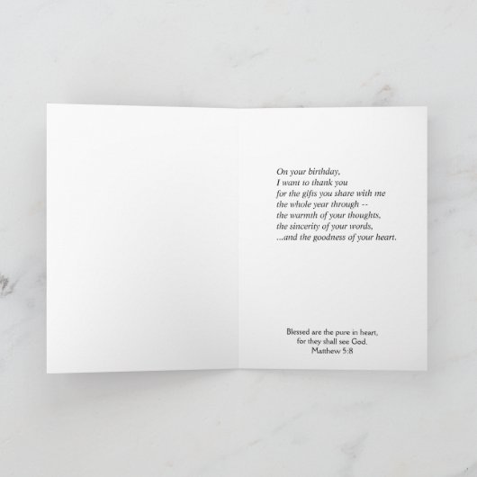 Verjaardagszegeningen voor een goede vriend kaart (Binnen)