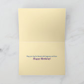 Verjaardagszegeningen Whimsical Vrolijke Meisjesac Kaart (Binnen)