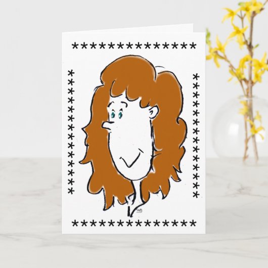 Verjaardagszus Kaart (Gele Bloem)