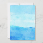 Verjaardagszwembadfeest Pink Uitnodiging (Achterkant)