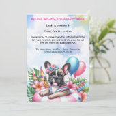Verjaardagszwembadfeest Uitnodiging Puppy Splash (Staand voorkant)