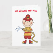 **VERJAARDAGWENSEN AAN ONZE FAVORIETE BRANDWEERMAN KAART (Voorkant)