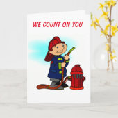 **VERJAARDAGWENSEN AAN ONZE LIEFSTE BRANDWEERMAN** KAART (Gele Bloem)