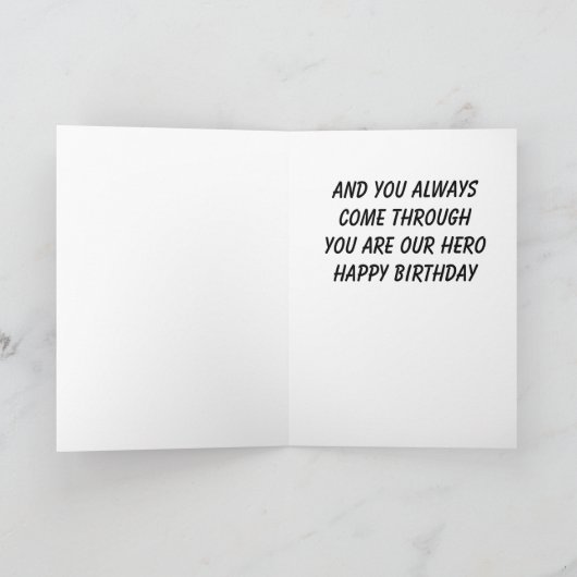 **VERJAARDAGWENSEN VOOR ONZE FAVORIETE BRANDWEERMA KAART (Binnen)