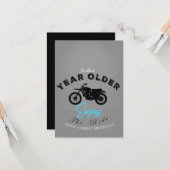 Verjaarde fietser kaart (Voorkant / Achterkant in situ)