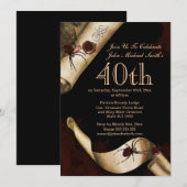 Verjaarde verjaardag van het mysterie van de moord kaart (Voorkant / Achterkant)