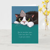 Verjaaringskaart voor katten van dichtbij kaart (Gele Bloem)