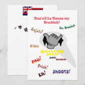 Verjaarkaart (in Hawaiian Olelo en Pidgin) Kaart (Voorkant / Achterkant)