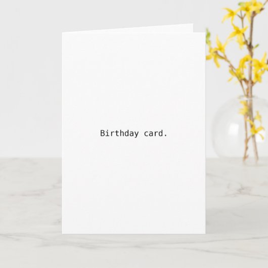 Verjaarkaart. Kaart (Gele Bloem)