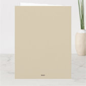 Verjaarkaart op het afbeelding van  roze rozen kaart (Achterkant)