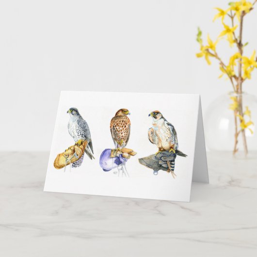 Verjaarkaart van Falconry/Heukonderzoek Kaart (Gele Bloem)