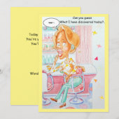 Verjaarkaart voor een vriend.  bedankkaart (Voorkant / Achterkant)