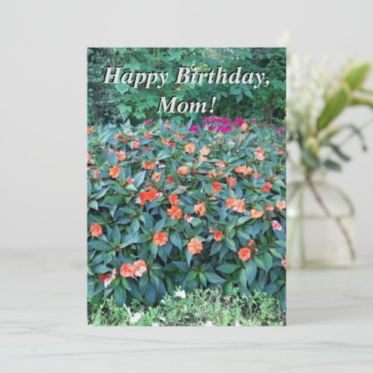 Verjaarkaart voor mam! (Staand voorkant)