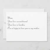 Verjaarkaart voor mam! (Achterkant)