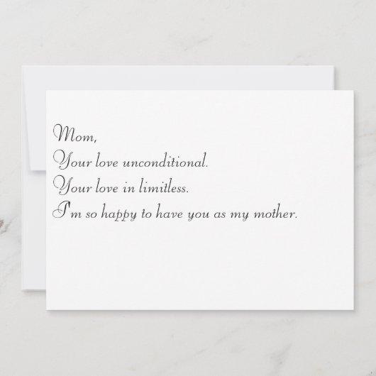 Verjaarkaart voor mam! (Achterkant)