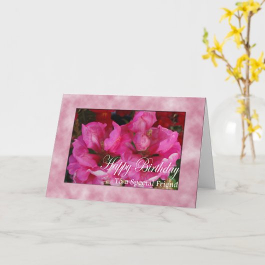 Verjaarkaart voor speciale vriend(in) kaart (Gele Bloem)