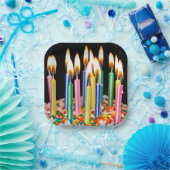 Verjaarskaarsen op de Cake Papieren Bordje (Feest)