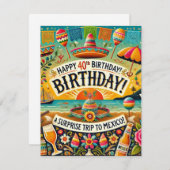 Verjaarskaart Feestdagenkaart (Voorkant / Achterkant)