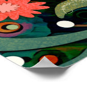 Verjong bloemig  inspirerend poster (Hoek)