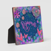 Verjongen Bloemenharten Leuke Inspirivity Fotoplaat (Voorkant)