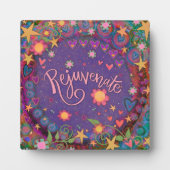 Verjongen Bloemenharten Sterren Leuke Inspirivity Fotoplaat (Voorkant)