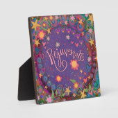 Verjongen Bloemenharten Sterren Leuke Inspirivity Fotoplaat (Voorkant)