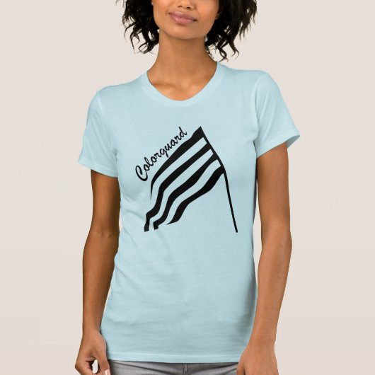 Verkantelde Colorguard Flag T-shirt (Voorkant)