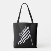Verkantelde Colorguard Flag Tote Bag (Achterkant)