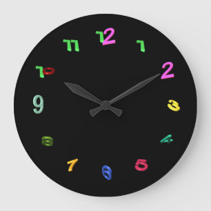 Verkantelde kleurgetallen grote klok